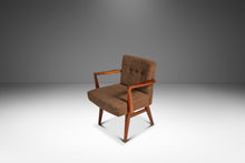 Load image into Gallery viewer, Set of Two (2) Rare Mid-Century Modern Model C-108 Armchairs in Walnut &amp; Brown Bouclé by Jens Risom for Jens Risom Design, USA, c. 1950s-ABT Modern
