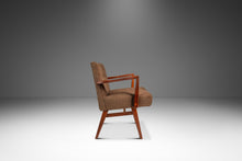 Load image into Gallery viewer, Set of Two (2) Rare Mid-Century Modern Model C-108 Armchairs in Walnut &amp; Brown Bouclé by Jens Risom for Jens Risom Design, USA, c. 1950s-ABT Modern
