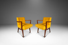 Load image into Gallery viewer, Set of Two (2) Rare Restored Mid-Century Modern Model C-108 Armchairs in Walnut by Jens Risom for Jens Risom Design, USA, c. 1950s-ABT Modern
