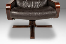 Load image into Gallery viewer, Set of Two (2) Scandinavian Modern Reclining Lounge Chairs &amp; Ottomans by Soda Galvano for Vatne Mobler, Norway, c. 1970s-ABT Modern
