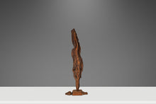 Load image into Gallery viewer, Signed Abstract Rustic Driftwood "Howling Wolf" Sculpture in Solid Beach Driftwood by Emlen Drayton, USA, c. 2000s-ABT Modern
