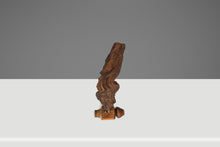 Load image into Gallery viewer, Signed Abstract Rustic Driftwood "Howling Wolf" Sculpture in Solid Beach Driftwood by Emlen Drayton, USA, c. 2000s-ABT Modern
