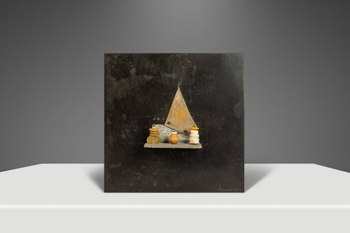 Signed Brutalist Modern Bronze Wall Plaque by Jack McLean, USA, c. 2005-ABT Modern