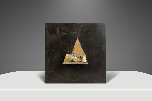 Signed Brutalist Modernist Bronze Wall Plaque by Jack McLean, USA, c. 2005-ABT Modern