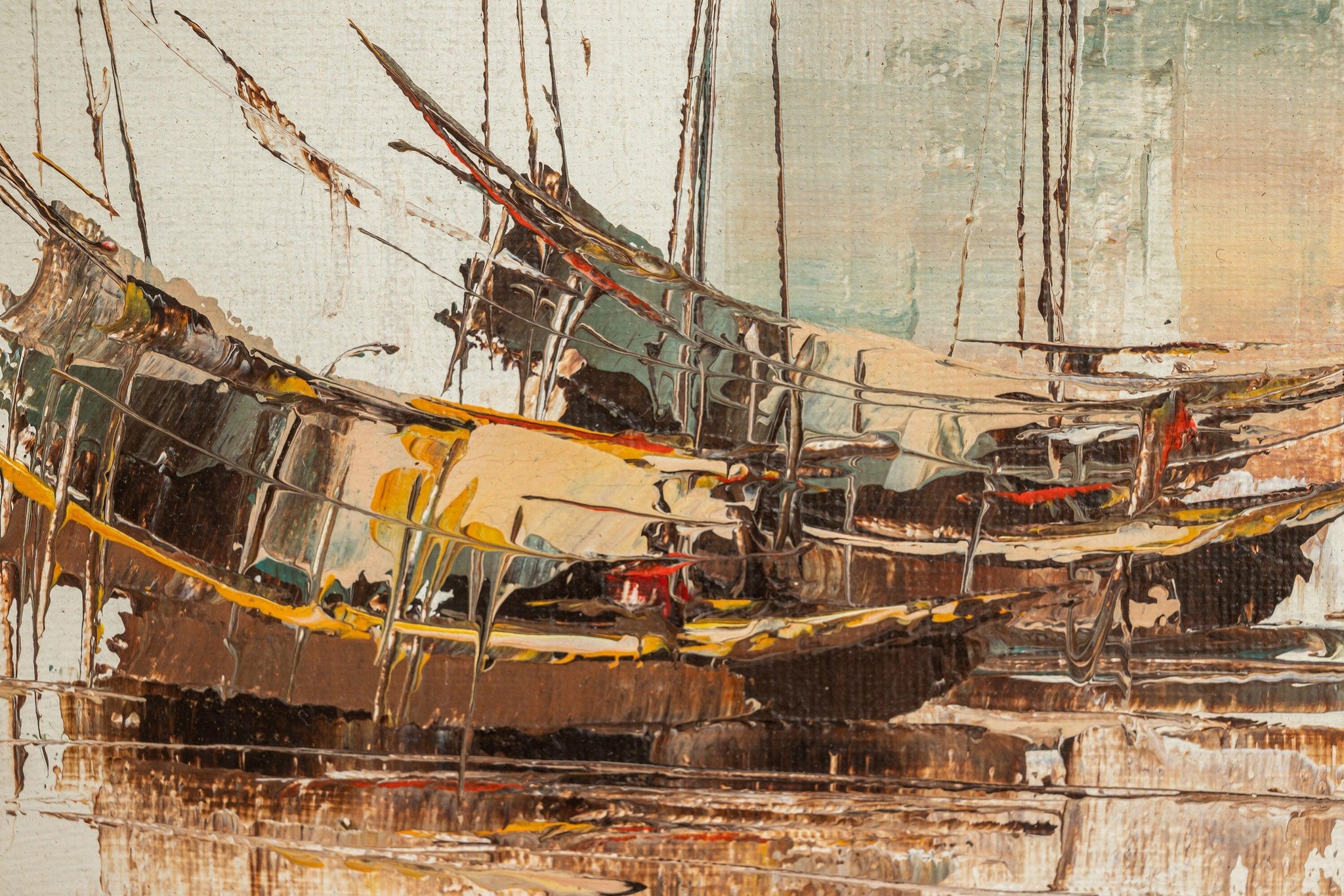 Signed Framed Mid-Century Modern 