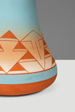 Load image into Gallery viewer, Signed Vintage South West Native American Sioux Unglazed Clay Etched-Pottery Vase / Vessel, USA, c. 1980s-ABT Modern

