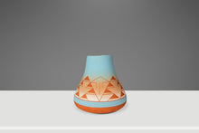 Load image into Gallery viewer, Signed Vintage South West Native American Sioux Unglazed Clay Etched-Pottery Vase / Vessel, USA, c. 1980s-ABT Modern
