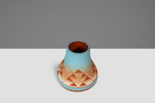 Load image into Gallery viewer, Signed Vintage South West Native American Sioux Unglazed Clay Etched-Pottery Vase / Vessel, USA, c. 1980s-ABT Modern
