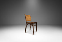 Load image into Gallery viewer, Single Bentwood Prague Model 811 Side Dining Chair by Josef Frank for Stendig in Walnut w/ Original Cane Seat &amp; Back, Poland, c. 1960s-ABT Modern

