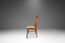 Load image into Gallery viewer, Single Danish Mid-Century Modern "Ingrid" Model Dining Chair in Teak &amp; Original Fabric by Niels Koefoed, Denmark, c. 1960s-ABT Modern
