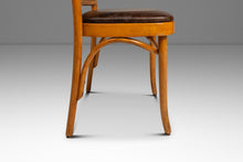 Load image into Gallery viewer, Single Patinaed Bentwood Prague Model 811 Side Dining Chair in Leather in the Manner of Josef Frank for Stendig, USA, c. 1960s-ABT Modern
