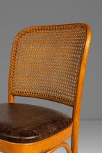 Load image into Gallery viewer, Single Patinaed Bentwood Prague Model 811 Side Dining Chair in Leather in the Manner of Josef Frank for Stendig, USA, c. 1960s-ABT Modern
