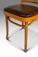 Load image into Gallery viewer, Single Patinaed Bentwood Prague Model 811 Side Dining Chair in Leather in the Manner of Josef Frank for Stendig, USA, c. 1960s-ABT Modern
