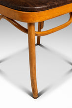 Load image into Gallery viewer, Single Patinaed Bentwood Prague Model 811 Side Dining Chair in Leather in the Manner of Josef Frank for Stendig, USA, c. 1960s-ABT Modern
