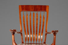 Load image into Gallery viewer, Studio Craft Sculptural Rocking Chair in Solid Cherry Wood Attributed to Hal Taylor after Sam Maloof and James Krenov, USA, c. 1980's-ABT Modern
