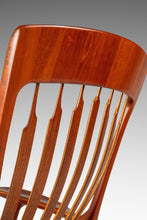 Load image into Gallery viewer, Studio Craft Sculptural Rocking Chair in Solid Cherry Wood Attributed to Hal Taylor after Sam Maloof and James Krenov, USA, c. 1980's-ABT Modern
