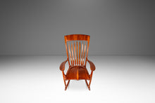 Load image into Gallery viewer, Studio Craft Sculptural Rocking Chair in Solid Cherry Wood Attributed to Hal Taylor after Sam Maloof and James Krenov, USA, c. 1980's-ABT Modern
