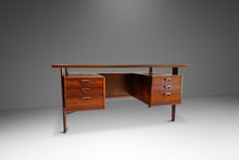 Load image into Gallery viewer, Stunning Danish Modern Floating Executive Desk in Brazilian Rosewood by Kai Kristiansen for Feldballes Mobelfabrik, Denmark, c. 1960s-ABT Modern
