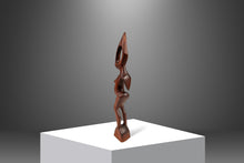 Load image into Gallery viewer, Substantial (2 ft) Mid-Century Modern Abstract Pregnant Humanoid Sculpture Carved from Solid Mahogany, West Africa, c. 1970&#39;s-ABT Modern
