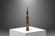 Load image into Gallery viewer, Substantial (2 ft) Mid-Century Modern Abstract Pregnant Humanoid Sculpture Carved from Solid Mahogany, West Africa, c. 1970&#39;s-ABT Modern
