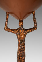 Load image into Gallery viewer, Substantial Art Deco Inspired 6ft Freestanding Bronze Female Form Torchiere Floor Lamp After Alberto Gicametti, c. 1970s-ABT Modern
