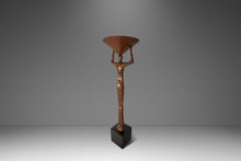 Load image into Gallery viewer, Substantial Art Deco Inspired 6ft Freestanding Bronze Female Form Torchiere Floor Lamp After Alberto Gicametti, c. 1970s-ABT Modern
