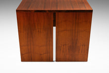Load image into Gallery viewer, Substantial Handmade Minimalist MCM Custom-Made Studio / Gallery Dining Table w/ Matching Benches Set in Walnut, USA, c. 1980s-ABT Modern
