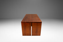 Load image into Gallery viewer, Substantial Handmade Minimalist MCM Custom-Made Studio / Gallery Dining Table w/ Matching Benches Set in Walnut, USA, c. 1980s-ABT Modern

