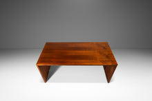 Load image into Gallery viewer, Substantial Handmade Minimalist MCM Custom-Made Studio / Gallery Dining Table w/ Matching Benches Set in Walnut, USA, c. 1980s-ABT Modern
