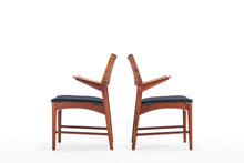 Load image into Gallery viewer, Teak and Cane Vintage Dining Arm Chairs by E. Knudsen for Jensen &amp; Lykkegaard-ABT Modern

