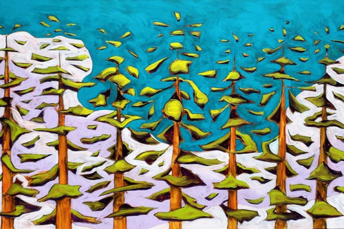 The Air Up There by James Mattison, 30x40, Oil on Wood Canvas, 2021-ABT Modern