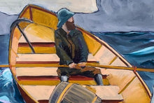 Load image into Gallery viewer, The Fog Warning (Winslow Homer) by James Mattison, 36x48, Oil on Wood Canvas, 2021-ABT Modern
