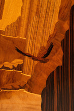 Load image into Gallery viewer, The &quot;Zion Narrows&quot; by Hudson River Inlay - Framed Wood Marquetry Art in Walnut, Maple &amp; Mytrlewood, USA, c. 1990&#39;s-ABT Modern
