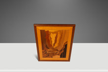 Load image into Gallery viewer, The &quot;Zion Narrows&quot; by Hudson River Inlay - Framed Wood Marquetry Art in Walnut, Maple &amp; Mytrlewood, USA, c. 1990&#39;s-ABT Modern
