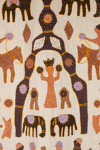 Load image into Gallery viewer, Vintage Hand-Stitched Kanduri Cloth with Animal and Tree of Life Appliqué, India, c. 1950s-ABT Modern
