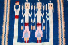 Load image into Gallery viewer, Vintage Native American Navajo Yei Hand-Woven Tapestry Throw Rug Wall Folk Art in Wool, USA, c. 1970s-ABT Modern
