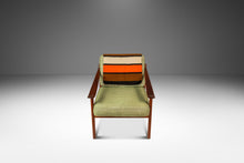 Load image into Gallery viewer, Vintage Striped Handwoven Woolen Saddle Blanket Wall Tapestry or Kitchen/Bath Mat, USA, c. 1950s-ABT Modern
