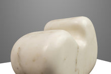 Load image into Gallery viewer, 1 of 1 Organic Abstract Modern &quot;Cloud&quot; Sculpture in Carved from Solid Afyon White Marble by Mark Leblanc for Leblanc Studios, USA, c. 2020s
