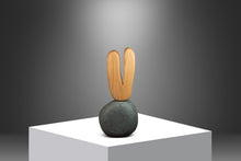 Load image into Gallery viewer, 2-Piece Organic Abstract Modern &quot;V&quot; Sculpture in Solid Soapstone &amp; Ash by Mark Leblanc for Leblanc Studios, USA, c. 2020s
