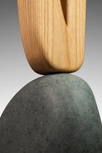 Load image into Gallery viewer, 2-Piece Organic Abstract Modern &quot;V&quot; Sculpture in Solid Soapstone &amp; Ash by Mark Leblanc for Leblanc Studios, USA, c. 2020s
