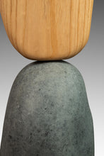 Load image into Gallery viewer, 2-Piece Organic Abstract Modern &quot;V&quot; Sculpture in Solid Soapstone &amp; Ash by Mark Leblanc for Leblanc Studios, USA, c. 2020s
