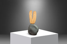 Load image into Gallery viewer, 2-Piece Organic Abstract Modern &quot;V&quot; Sculpture in Solid Soapstone &amp; Ash by Mark Leblanc for Leblanc Studios, USA, c. 2020s
