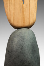 Load image into Gallery viewer, 2-Piece Organic Abstract Modern &quot;V&quot; Sculpture in Solid Soapstone &amp; Ash by Mark Leblanc for Leblanc Studios, USA, c. 2020s
