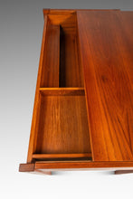 Load image into Gallery viewer, RARE Danish Mid-Century Modern Writers Desk in Teak w/ Sliding Top by Peter Løvig Nielsen for Løvig Dansk, Denmark, c. 1960s
