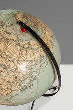 Load image into Gallery viewer, Mid-Century Modern Space Age Inflatable Table Top Globe w/ Metal Stand by C.S. and Hammond &amp; Co. , USA, c. 1950s
