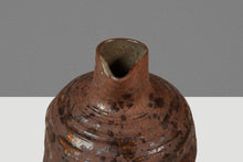 Load image into Gallery viewer, Miniature Vintage Ceramic Japanese Shigaraki Yaki Ikebana Flower Vase Vessel, Japan, c. 1960s
