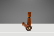 Load image into Gallery viewer, Mid-Century Modern Minimalist Wood-Turned Salt &amp; Pepper Shakers in Solid Black Walnut, USA, c. 1960s
