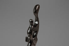 Load image into Gallery viewer, Mid-Century Modern Abstract Mother &amp; Child Humanoid Sculpture Carved from Solid Mahogany, West Africa, c. 1970&#39;s
