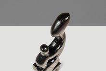 Load image into Gallery viewer, Mid-Century Modern Abstract Mother &amp; Child Humanoid Sculpture Carved from Solid Mahogany, West Africa, c. 1970&#39;s
