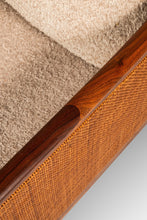 Load image into Gallery viewer, Set of Two (2) Rare Mid-Century Modern Caned Lounge Chairs in Walnut by Kipp Stewart for Directional, USA, c. 1950s
